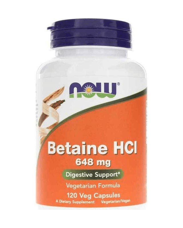 Betaine HCI 648mg 120 vegcaps