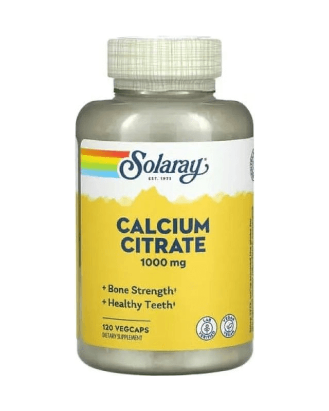 Calcium citrate 1000mg 120 vegcaps (Solaray)