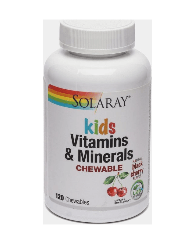 Kids vitamins & minerals black cherry 120 kaps (Solaray)