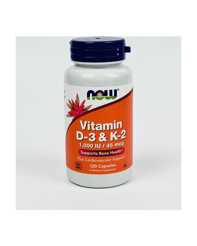 Vitamin D3 & K2 1000IU 120 caps (Now)