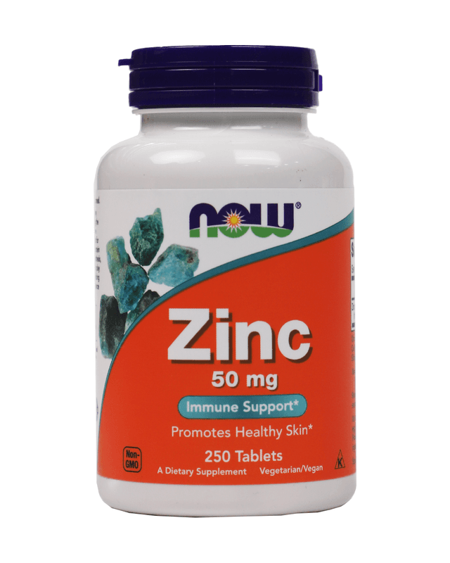 Zinc 50mg 250 tab (Now)