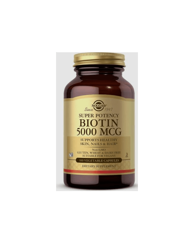 Biotin 5000mcg 100 vegcaps (Solgar)