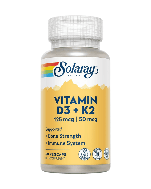Vitamin D3+K2 kaps. 125mcg, (5000 IU)/50mcg №60
